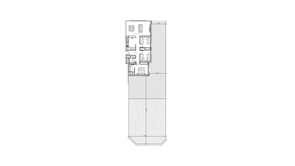 Apartment floor plan, 3 bedrooms in VISTA AZUL XXXVII SPA Y NATURE No. 3 (2D)